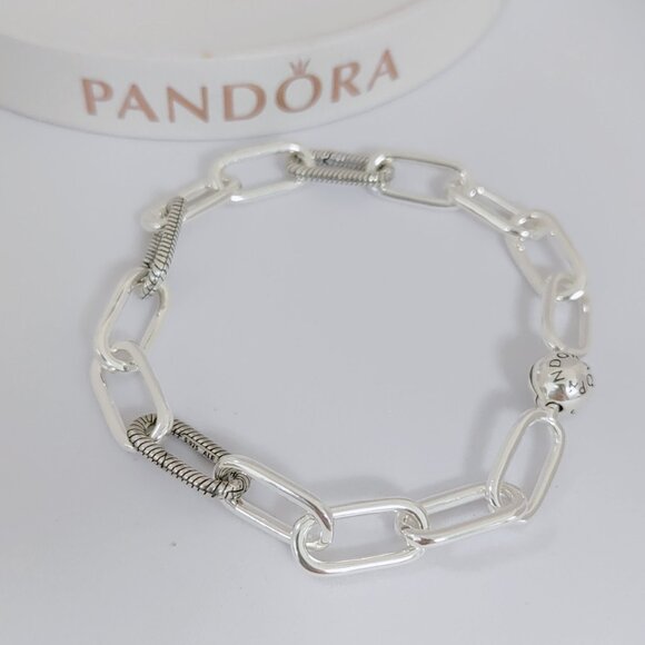 Pandora Bracelet Femme Me Link Bracelet S925 Sterling Silver - Picture 1 of 4